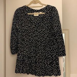 Anthropologie Maeve Black and White Tunic - M